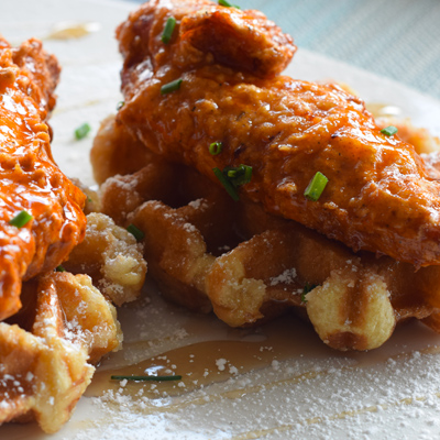 Bourbon's Kitchen chicken & waffles