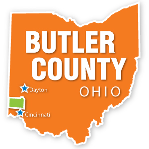 Butler County, Ohio Map