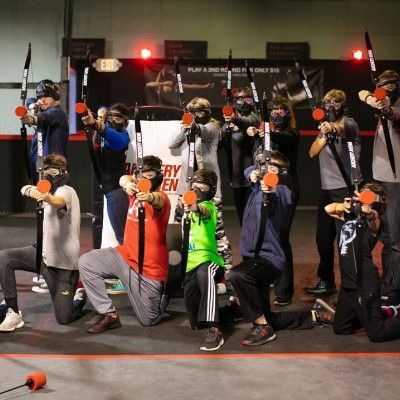 Posing at Archery Arena