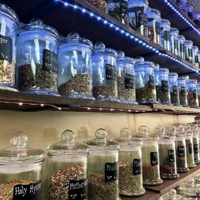 Arius & Phos Loose-Leaf Tea Wall, Hamilton Ohio