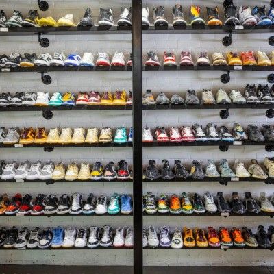 Shoe Wall,  BirdBrain Apparel Ohio