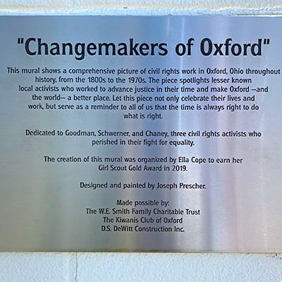 Changemakers mural recognition 