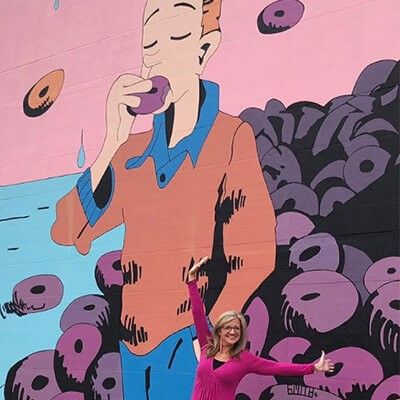 Donut Mural Selfie