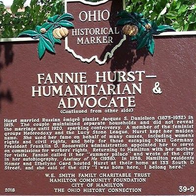 Historical Marker, Fannie Hurst