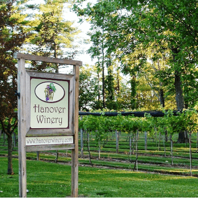 Hanover Winery Entrance Sign