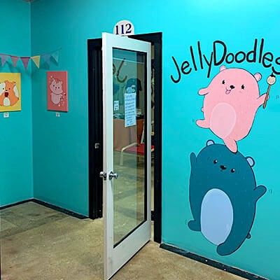 JellyDoodles Studio Door