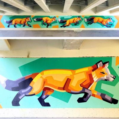 Fox Mural, Oxford Ohio