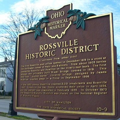 Historical Marker, Rossville Historic District