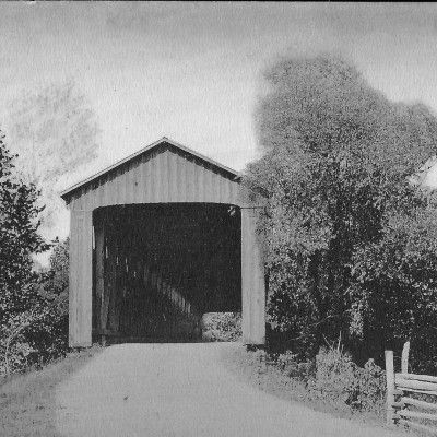Historic Photo: Black Covered Bridge