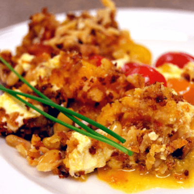 Jungle Jim's Tomato and Goat Cheese Crumble