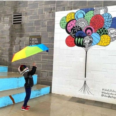 Kelsey Montague #WhatLiftsYou Balloon Mural