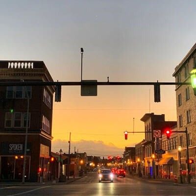 Downtown Middletown sunrise