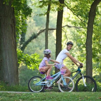 Mother & Daughter Biking