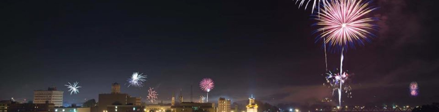 Fireworks in Hamilton, Ohio