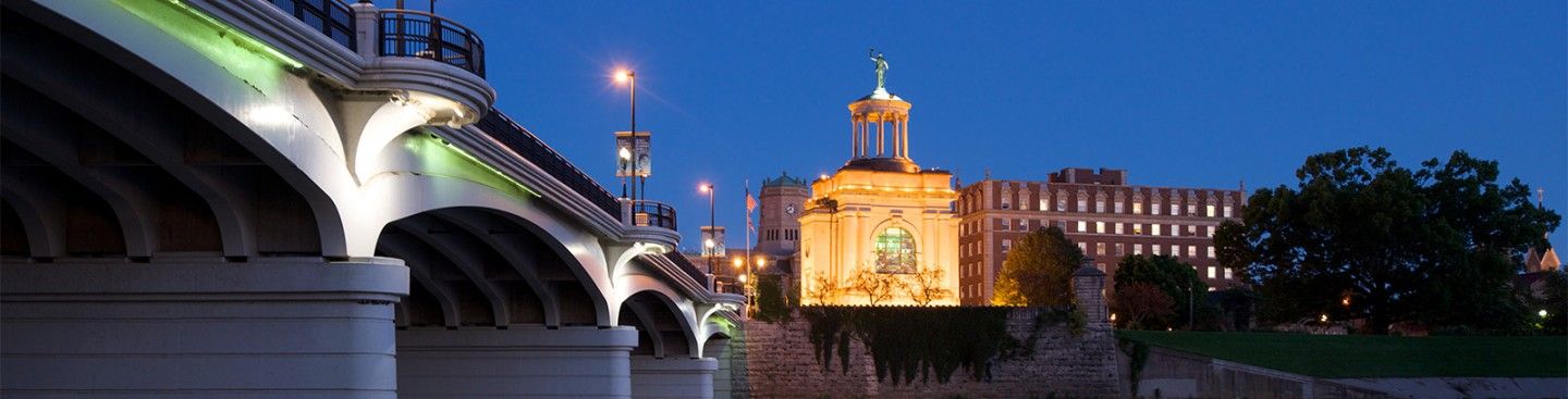 Downtown Hamilton Ohio at Night