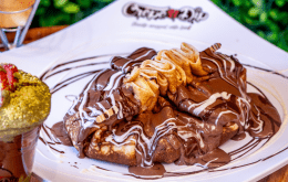 Image of chocolate covered Crepe from Crepe n Dip