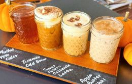 Fall Coffee Flight, Village Perks in Ohio