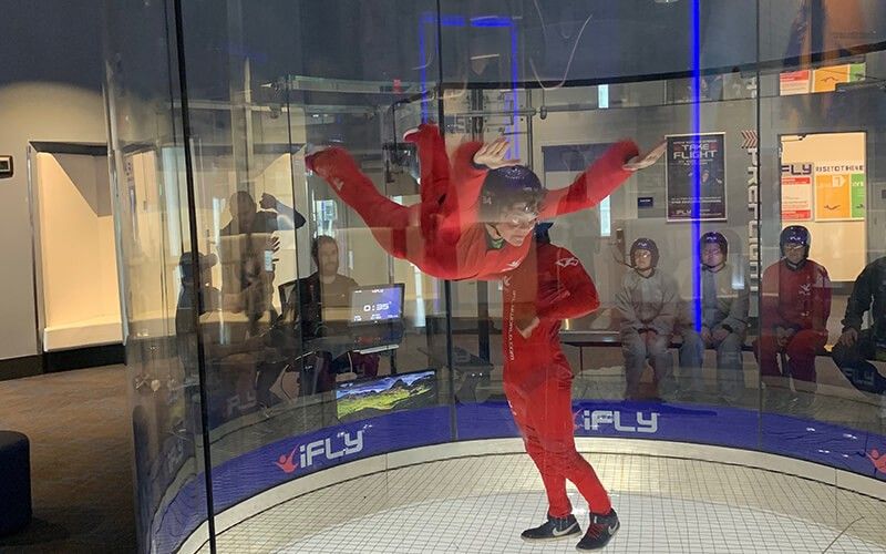 Woman Flying at Liberty Center iFLY