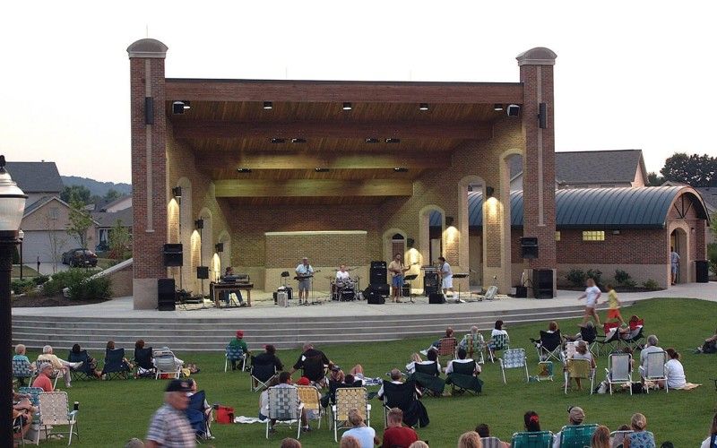 Concert at Village Green Amphitheater 