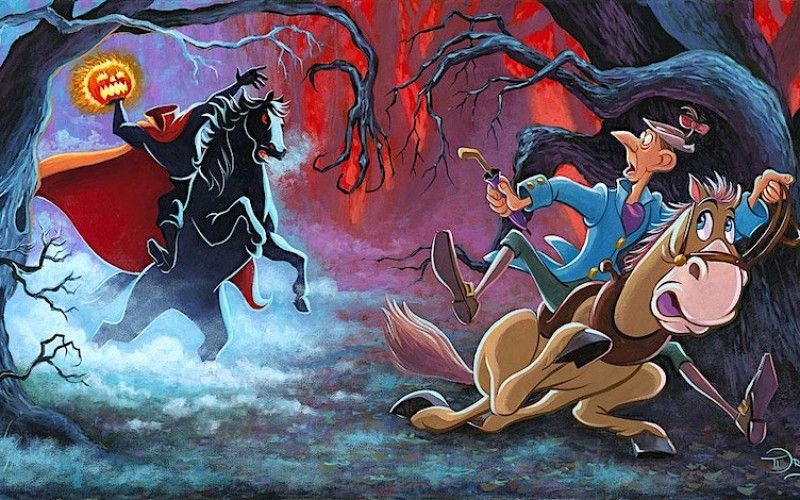 Ichabod Crane and The Headless Horseman 