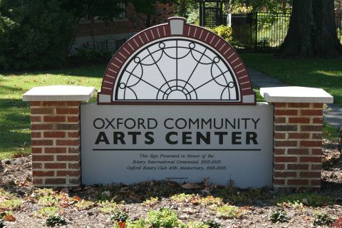 Oxford Community Arts Center sign