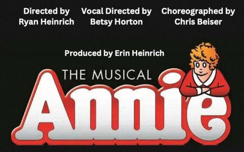 Show graphic of Annie the Musical, presented by Greater Hamilton Civic Theatre