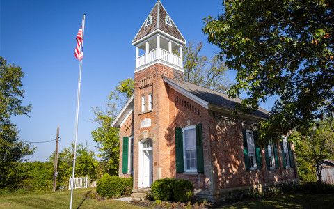 Hughes Schoolhouse in Liberty Township