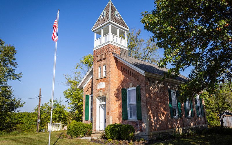 Hughes Schoolhouse in Liberty Township