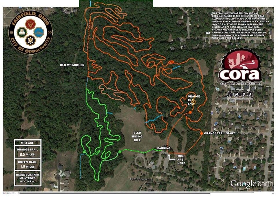 Harbin Park Bike Trail Map