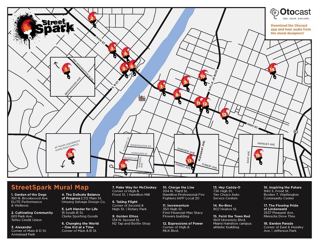 StreetSpark Mural Map