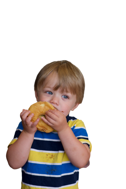 Little Boy Eating Donut